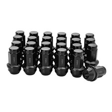 24pcs OEM Lug Nuts 14x2.0 Black Original Factory Cone Seat Style M14x2.0