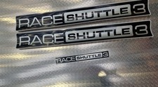 Set of 3 of Brian James Trailers Race Shuttle 3 logo set