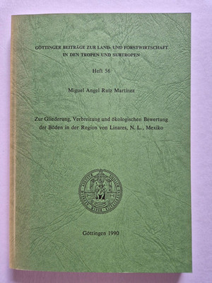 Miguel Angel Ruiz Martinez, Heft 56, Zur Gliederung, Verbreitung und ökologische