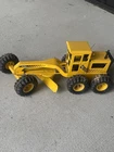 Tonka Road Grader Yellow Black Pressed Steel Construction Toy Vehicle