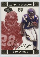 2007 Co-Signers Red Changing Faces Gold /399 Sidney Rice Adrian Peterson #88 qp4