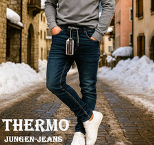 THERMO Jungen-Jeans-Denim-Jogger-Style-Kinder StretchHose~Gr.8-16~Neu~7361 Blu29