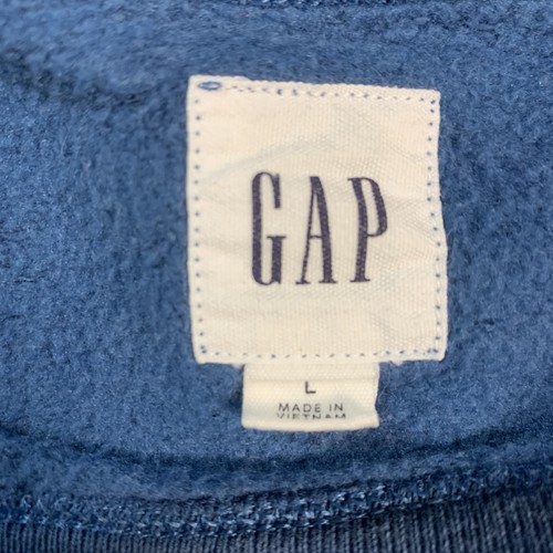 Gap Men's Long Sleeve Crewneck Textured Pullover Sweater AP2 Blue Large SKU #190 - Picture 4 of 6