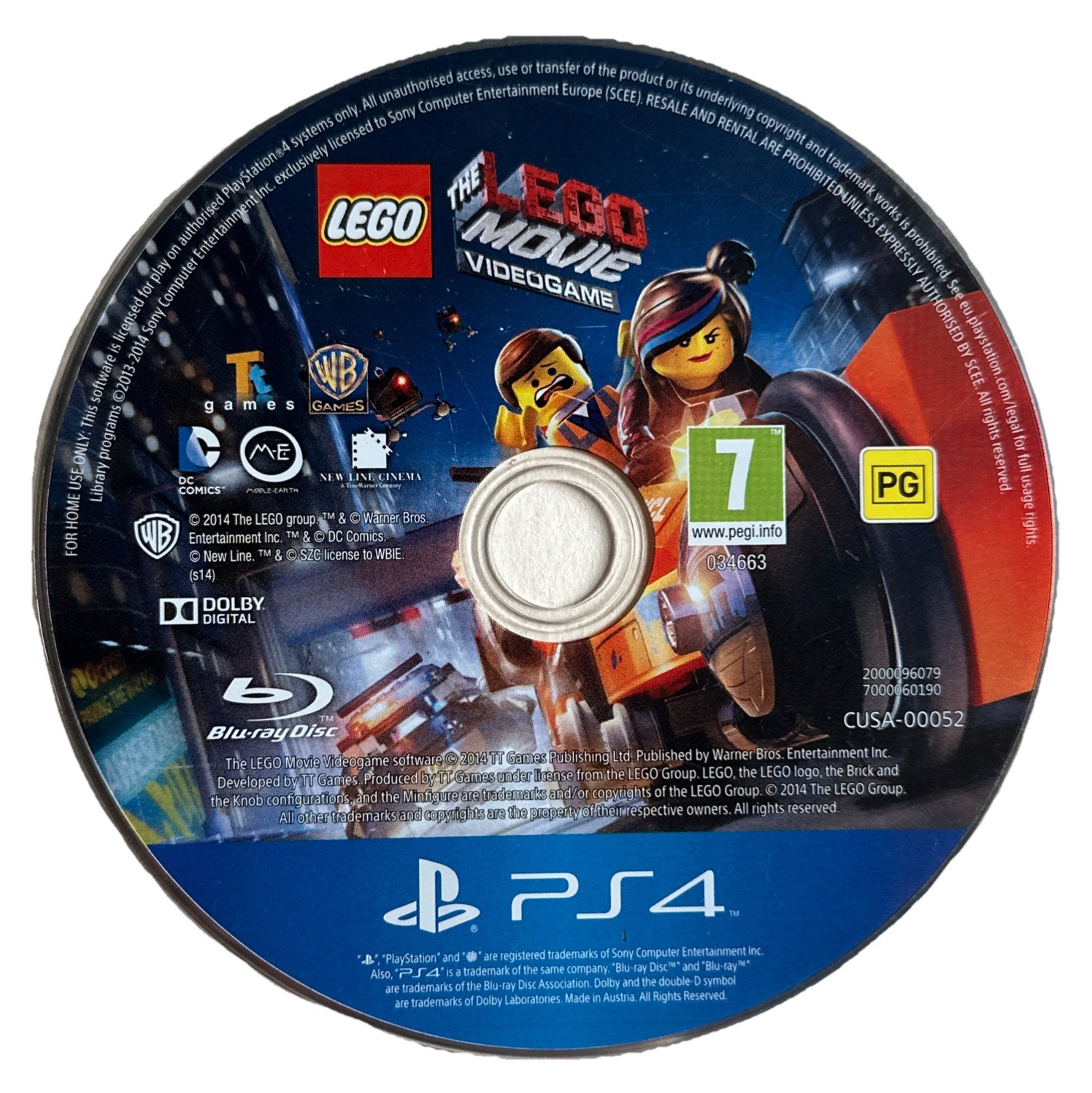 The LEGO Movie Videogame Sony PlayStation 4 PS4 PS5 Video Game Disc Only