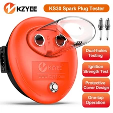 KZYEE KS30 Dual Port Spark Plug Tester 12V Automotive Ignition System Diagnostic