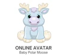 Webkinz Classic Baby Polar Moose Christmas Pet Code Only
