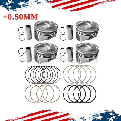 #ad New For 0.50MM Piston amp; Rings Set For Hyundai Tucson Kia Soul Forte Forte5 2.0L $51.38