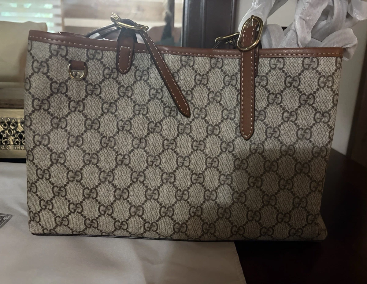Gucci GG Supreme Canvas Exterior Tote Bags & Handbags for Women