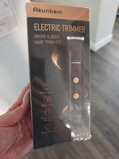 Electric Groin Body Hair Trimmer for Men Women Dual Head Waterproof