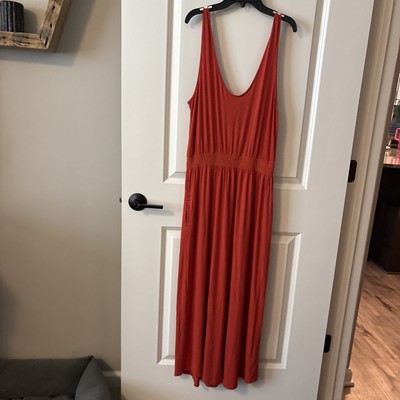 Costa Blanca Collection Orange Dress With Pockets size medium  New With Tags