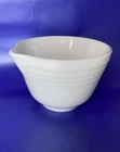 Vintage Pyrex Hamilton Beach Mixing Bowl White Ribbed Milk Glass #27