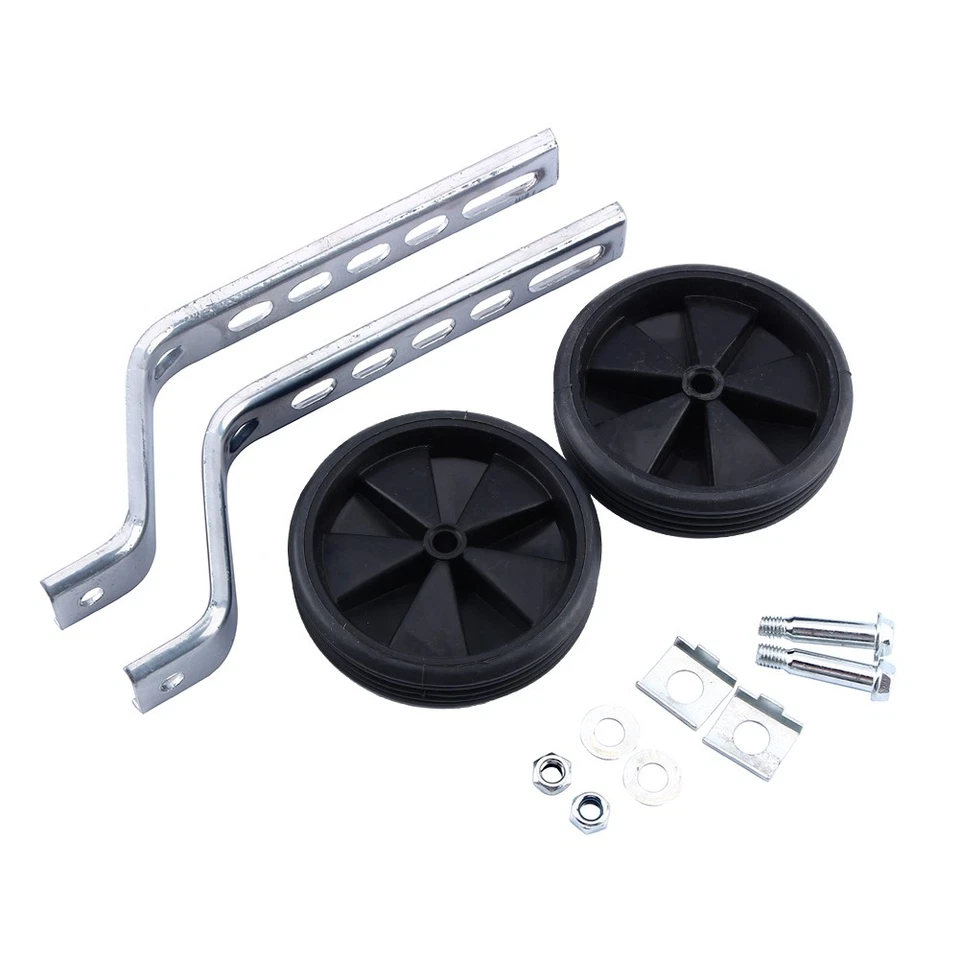 2X Universal Fahrrad Stützräder Einstellbar 12-20 Kinderfahrrad Gesc URS