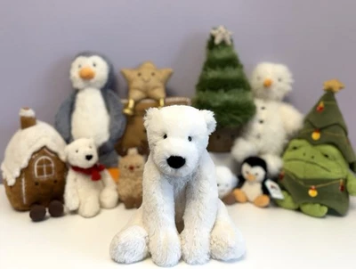 Jellycat Rare Retired Medium Perry Polar Bear, New Without Tags, Genuine - Image 1 of 4