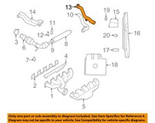 Chrysler Oem 03-06 Viper Exhaust System Exhaust Components-tailpipe 5290179ag