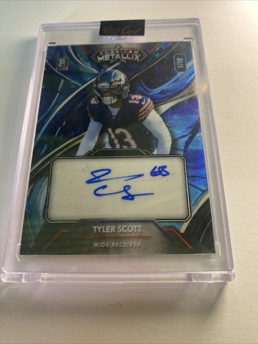 Tyler Scott Auto 1/10 Rookie American Metallix Blue Wild Card WMG-TSA - Picture 2 of 4