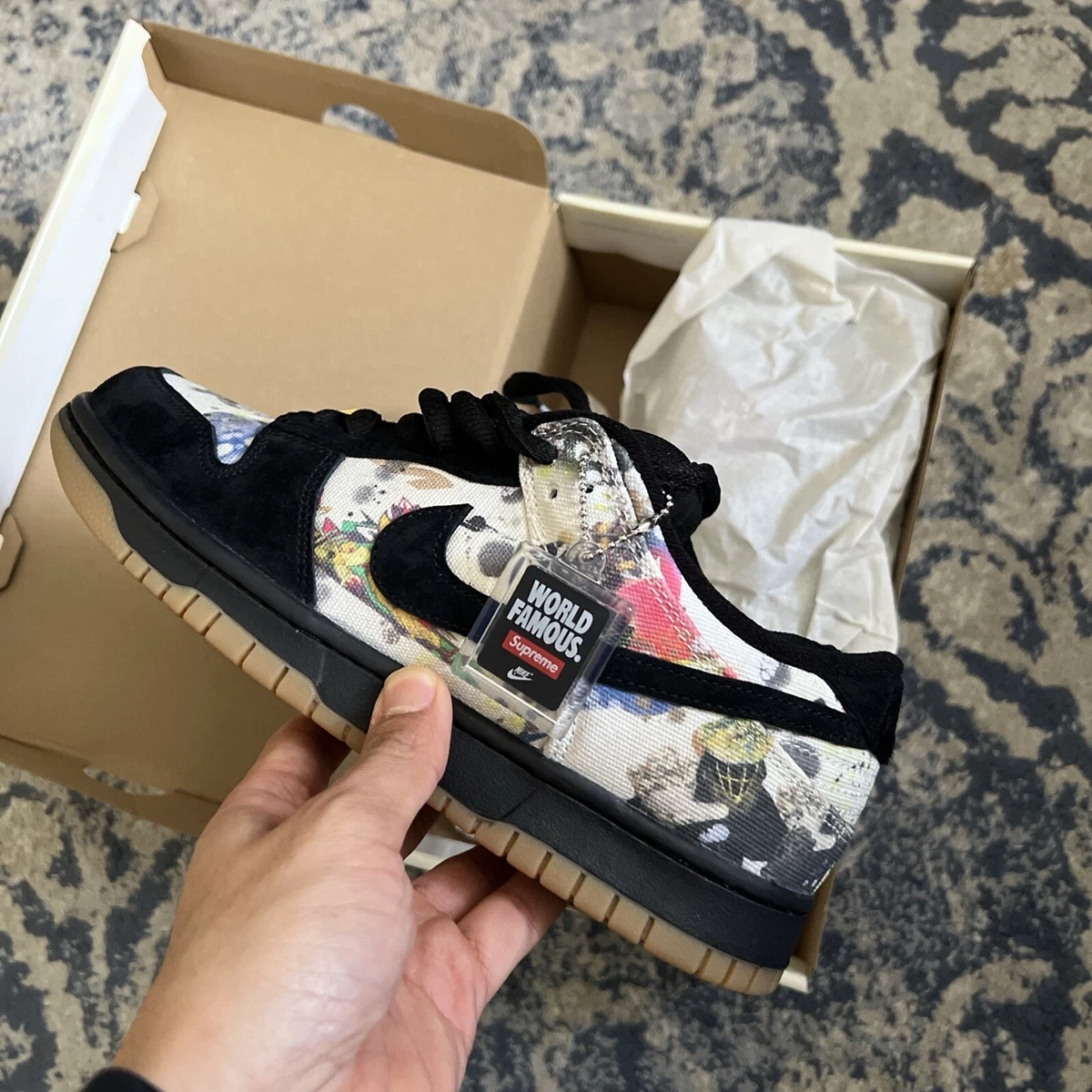 Size 8.5 - Nike SB Dunk Low x Supreme Rammellzee