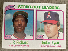 1980 Topps Baseball #206 Leaders Nolan Ryan J.R. Richard California Angels NM/MT