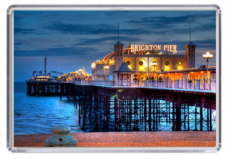 Brighton Pier Fridge Magnet 01