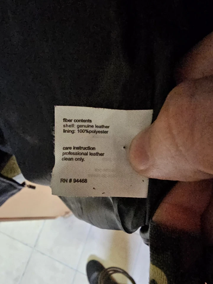 ESPIT皮革夹克女式M码口袋拉链腰扣 — 第 3/4 张图片