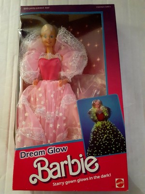 barbie with glow in the dark stars on dress