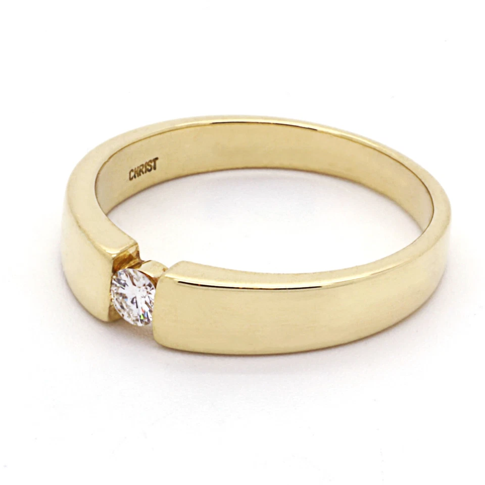 CHRIST Ring 750 Gelbgold mit Diamant - Bild 3 von 4