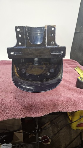 Vintage Motorcycle Solid Metal Rear Fender, Unknown Make Or Year PICS FOR INFO! - Picture 12 of 17