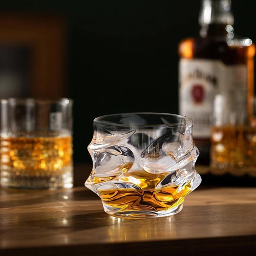 Glas Whiskygläser Japanisches Kristall Whiskyglas schwerer dicker Boden - Bild 8 von 12