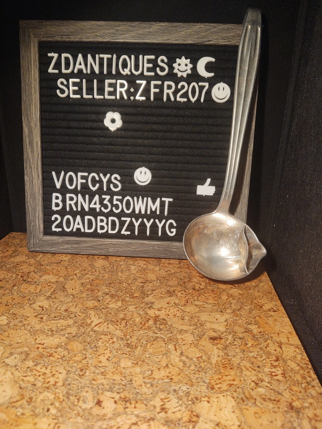 VTG ALUMINUM Westmark Spouted Ladle Soup Sauce Hooked End Handle GERMANY FAT-OFF