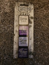 Tim Holtz Ranger Distress Ink Kit, Purple Ink Set
