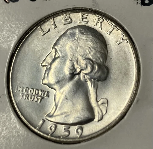 (A2) 1959 Washington Quarter Gem BU  - 90% Silver
