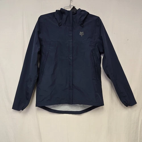 Fox Racing Mens Ranger 2.5 Layer Water Hoody Jacket Midnight Navy Medium SAMPLE