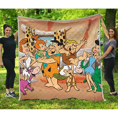 The Flintstones Quilt, The Flintstones Cartoon Movies Quilt Blanket