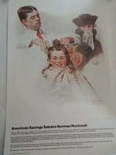 (2) sets NORMAN ROCKWELL Vintage "American Savings Salute" lithographs -13 total