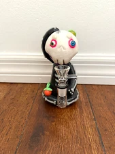 6.5” Premium Glass Water Pipe Art Glow in Dark Halloween Skeleton