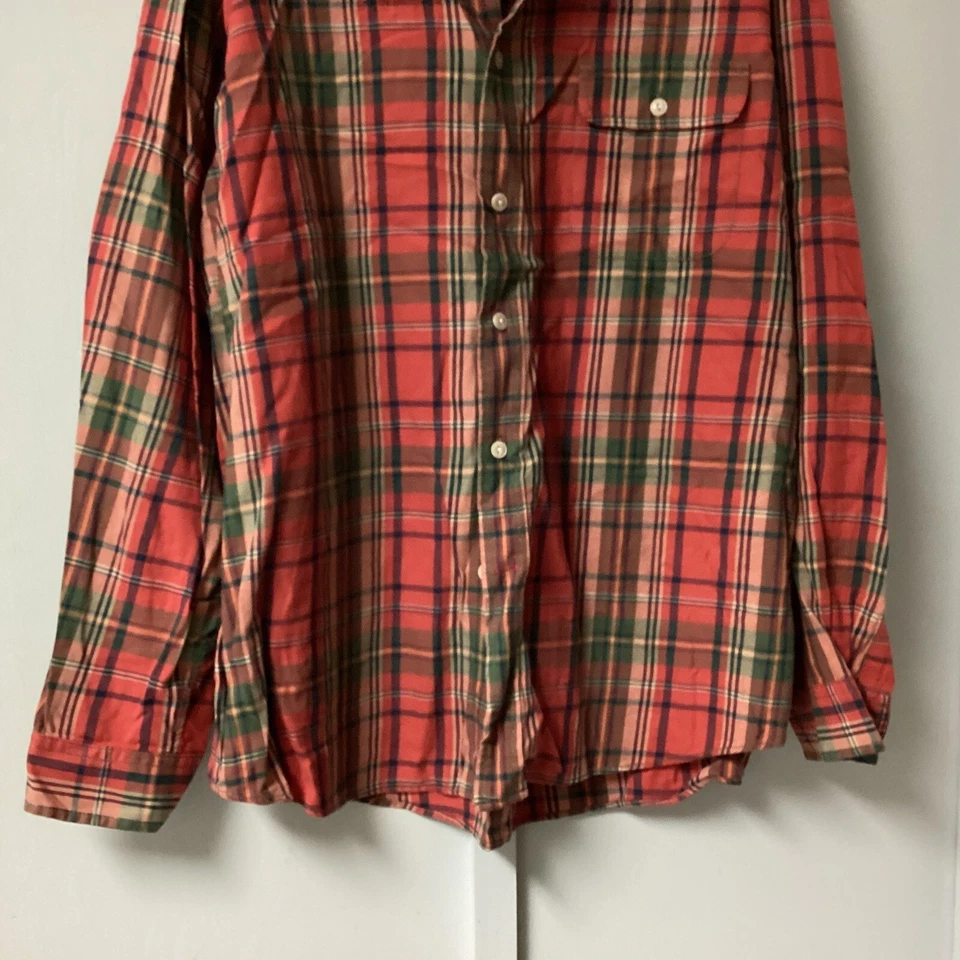 Daniel Cremieux Mens Shirt Size 2XL Rustic Plaid Cotton Long Sleeve Button - Image 4 of 4
