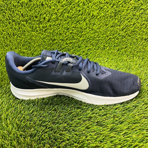 Nike Downshifter 9 Navy Blue White Mens Size 13 Running Athletic Shoes Sneakers - Picture 4 of 10