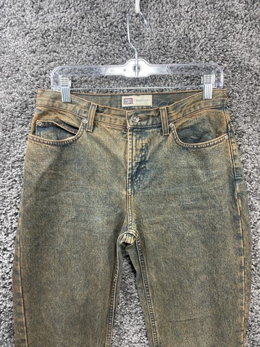 Vintage Faded Glory Bootcut Jeans Women 8 Rust Wash 100% Cotton Grunge Y2K - Picture 2 of 20