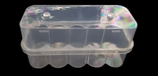 Clear Plastic 10 x 10mL Vial Storage Box Case