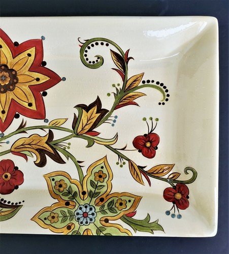 "PLATO DE SERVIR CARYNTHUM by Pier 1~16"" rectangular" - Imagen 5 de 10