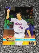 2021 STADIUM CLUB CHROME JACOB DEGROM 1991 DESIGN VARIATION NEW YORK METS