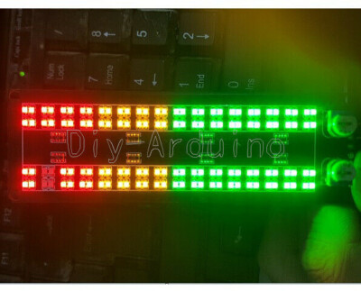 Stereo Music Spectrum LED light Audio Level Indicator Amplifier VU Meter
