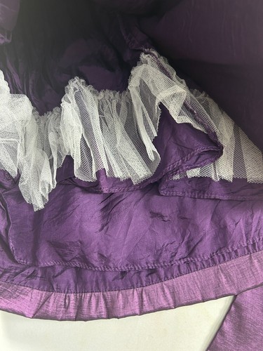 Vintage Julia Lee Girls Size 6 Purple Dress Rosettes Dressy Wedding Church - Picture 5 of 7