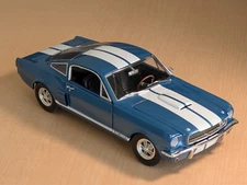 ACME 1/18 1966 Ford Mustang GT350 supercharged Blue with white stripes 