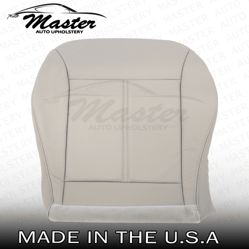 Fundas de asiento de vinilo gris gris inferior para conductor y pasajero Ford Edge 2007-2014 - Imagen 5 de 9