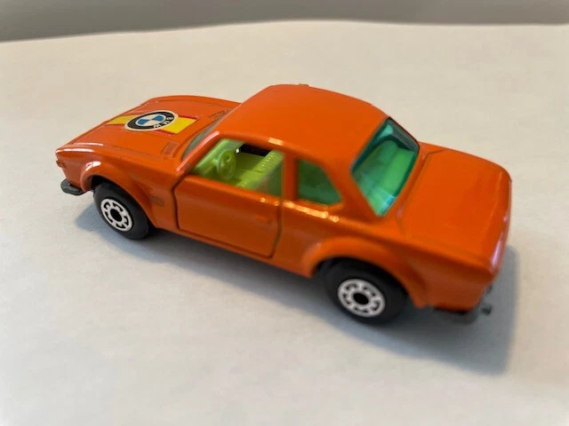Caixa de fósforos vintage super rápida BMW Lesney nº 45 1976 Laranja - Imagem 2 de 4