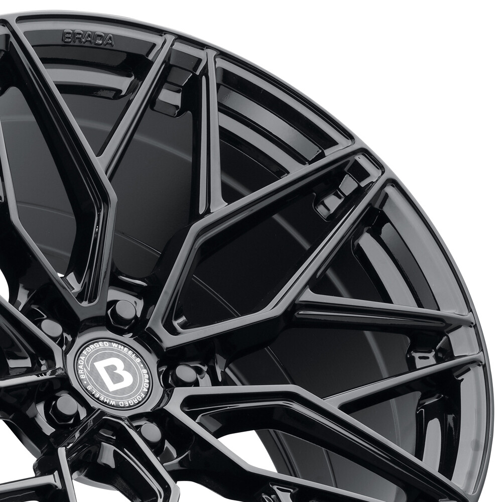 20" Brada CX3 20x9 20x11 Black Forged Concave Wheels Rims Fits Audi R8 Gen 2/3