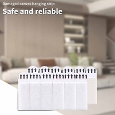 60PCS Damage Free Hanging Strips Clips Hooks Self Adhesive Stick On Wall Picture