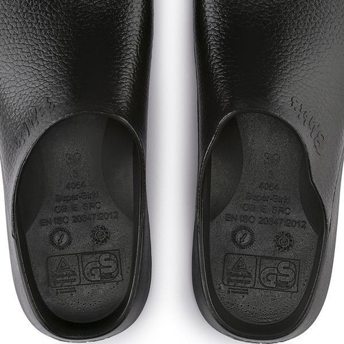Birkenstock Super-Birki Mens Black Work Nurse Kitchen Cloggs Shoes - Picture 4 of 6