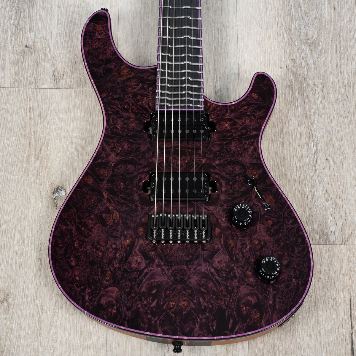 Mayones Regius 7 7 String Guitar True Temperament Trans Dirty Purple Gloss