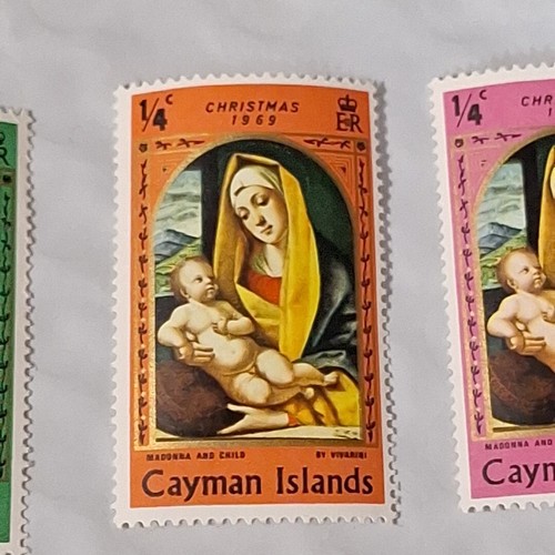 8 Stamps Cayman Islands '69 Christmas/Easter Renaissance Masters Titian/Vivarini - Picture 19 of 24